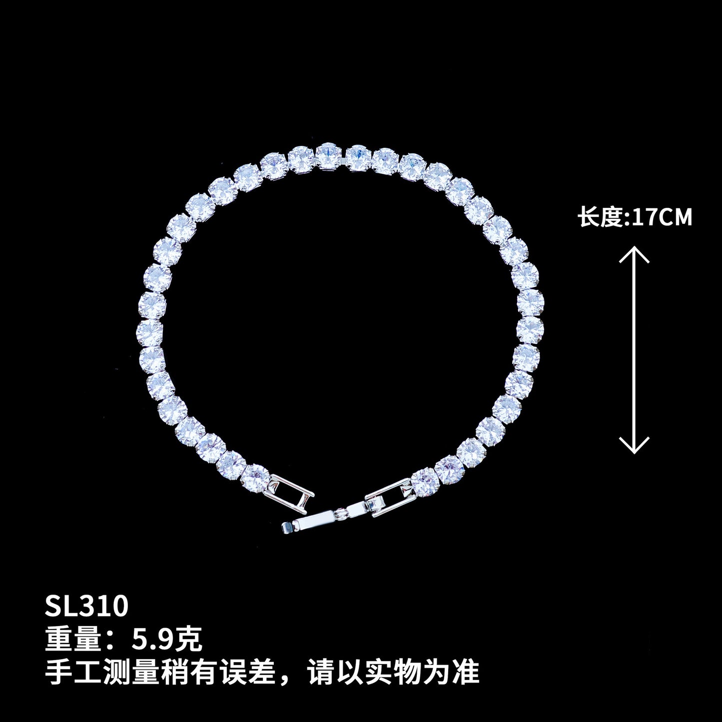 Super Sparkling Zircon Adjustable Bracelet