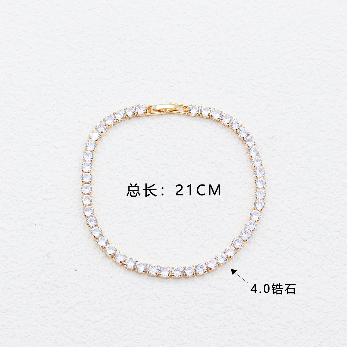 Super Sparkling Zircon Adjustable Bracelet