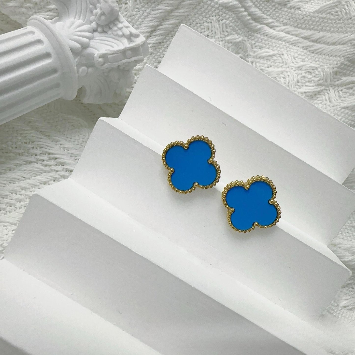 Four-leaf clover earrings